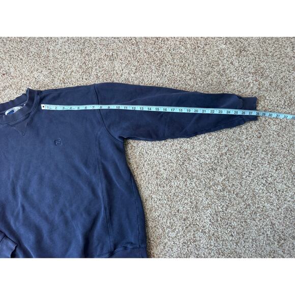 Vintage FILA Sweatshirt, Navy Blue, 80's/90's, Size LG Crew Neck; - Picture 6 of 10